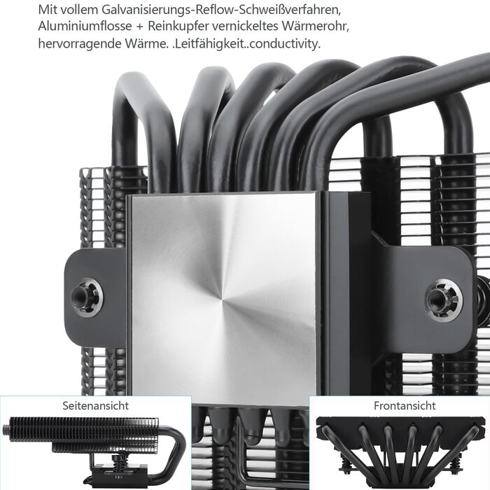 Thermalright AXP120-X67 BLACK ARGB: Кулер для CPU з 6 heatpipes, 120mm вентилятор, підтримка AM4/LGA 1700/115x/20xx