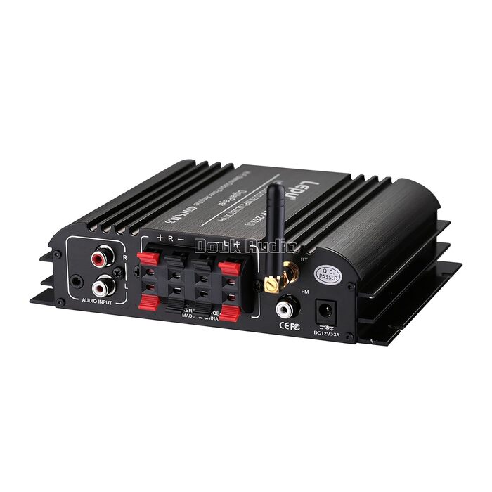 Nobsound Lepy Hi-Fi стерео підсилювач 4-канальний Bluetooth, USB/SD, з пультом і LED-дисплеєм для авто та дому