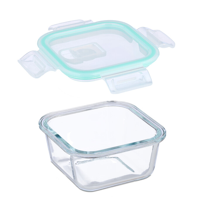 Relaxdays Glass Containers with Lids Set