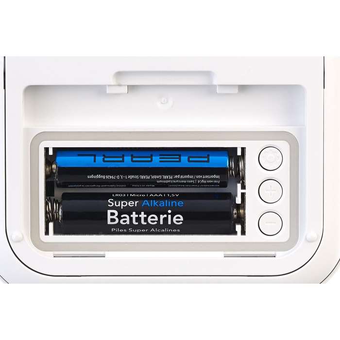 infactory Bathroom Radio Clock: Digital Funky Bathroom Wall Clock with Thermometer, Aluminum, Suction Cups, IP24 (Digital Bathroom Radio Clock, Clock, Gift Ideas) (2-Piece Set Bathroom Clock)