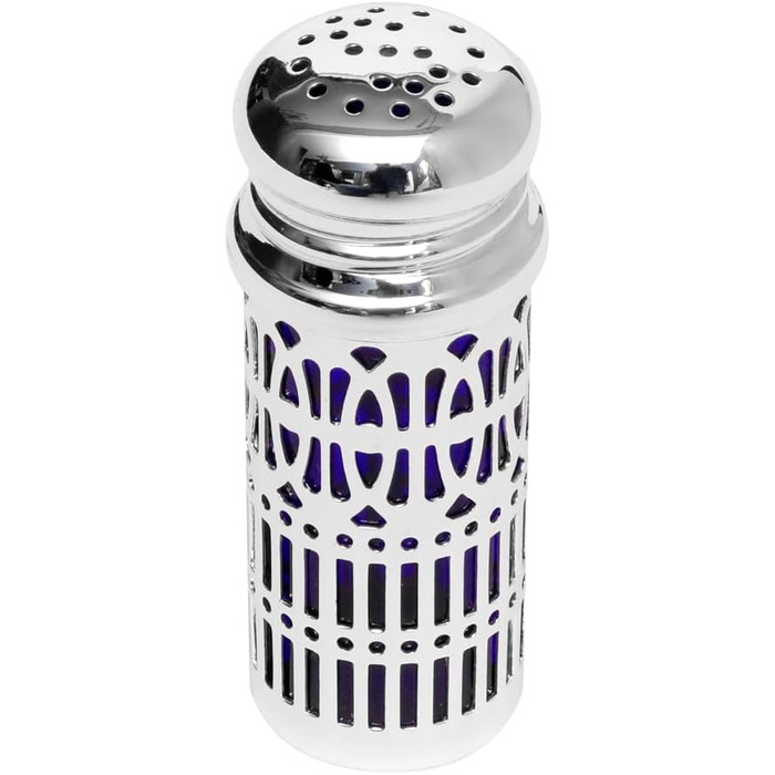 Silver Plated Salt and Pepper Shakers - Metal Spice Shakers - Fine Salt Shaker - Silver Shakers - 2 Piece Set (Variant 1: 7 x 2.5 cm (H x Ø))