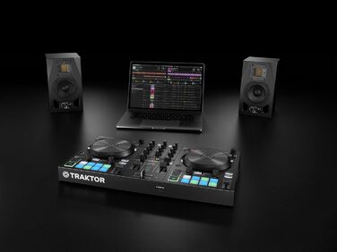 Native Instruments Traktor Kontrol S2 MK3 DJ контролер: 2 канали, 16 педів, вбудована звукова карта, Traktor Pro 4