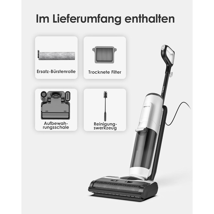 Бездротовий пилосос Tineco S5 Combo: ідеальний для шерсті тварин та липких забруднень, легкий, тихий, з інтелектуальним дисплеєм