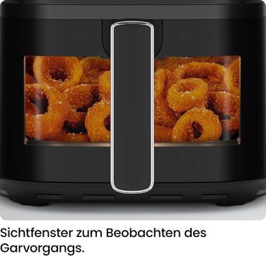 Фритюрниця без олії Chefman Hi-Fry 5.7L з сенсорним керуванням, антипригарне покриття, чорна