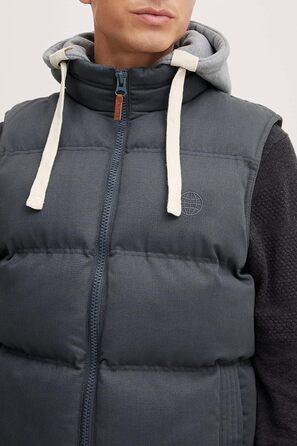 Чоловіча степкова жилетка Blend BHJens з капюшоном, кишенями та Regular fit, колір India Ink (70151)