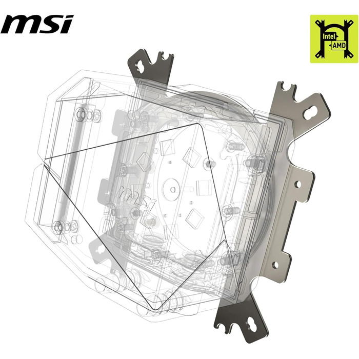 MSI MAG CoreLiquid I - Смарт-система водяного охолодження CPU з ARGB підсвічуванням, 360 мм, для Intel та AMD