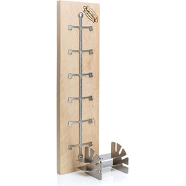Axtschlag Birch Wood Fire Pit Log Grate - Essential Line, Extra Strong, Adjustable Stainless Steel Holder for Fire Bowl, Fire Ton, Fire Basket