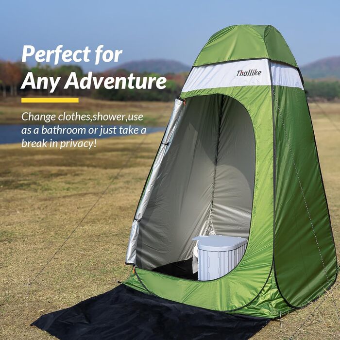 Намет для душу та роздягальні Upgrade Pop Up, 140x140x210 см, чорний, з підлогою