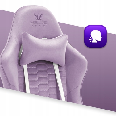 Ігрове крісло HELL'S CHAIR HC-1000 Purple, тканина