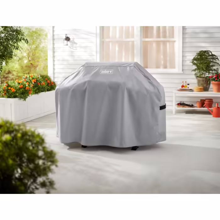 Чохол для гриля Weber, для серій Spirit 300 і Genesis 300, до 152 см, водонепроникний, захист від УФ, вітру і дощу, сірий (7179)