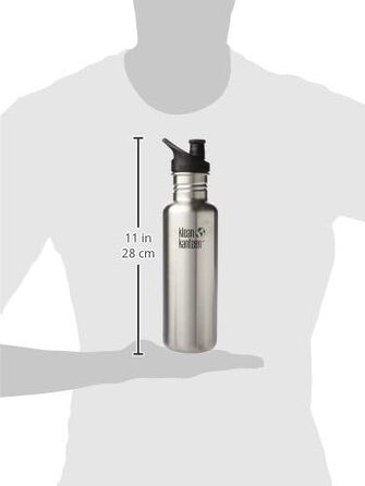 Klean Kanteen Stainless Steel Bottle with Sport Cap Classic