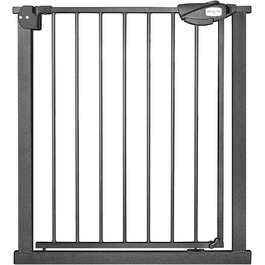 Захист для сходів HENGMEI: сітка для дитячої безпеки на двері, без свердління, 75-85 см, автоматичне закриття, металева сітка, чорний колір