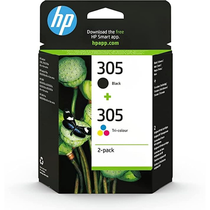 Комплект картриджів HP 305 (чорний та триколірний) 3YM61AE, 3YM60AE для принтерів HP