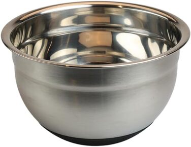 MOON HOME Миска для перемішування - Big Turbulence, з гумовим неслизьким дном, з нержавіючої сталі, придатна для миття в посудомийній машині, ідеальна для приготування їжі та випічки, міцна кухонна миска, Ø24 x 13 см (Велика/Мала)