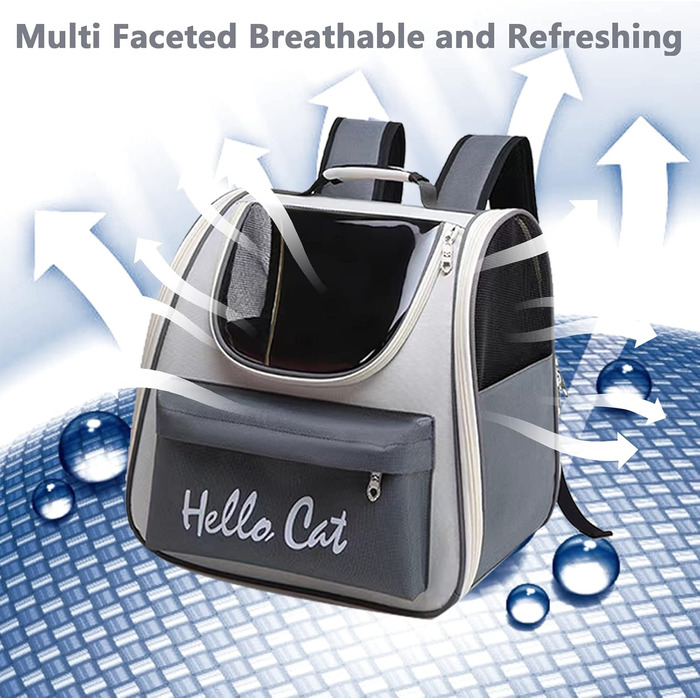 Рюкзак для тварин: переноска для собак та котів у формі космічної капсули. Зручний рюкзак для подорожей з двома пакетиками для відходів. Дихаючий рюкзак для великих котів та маленьких собак