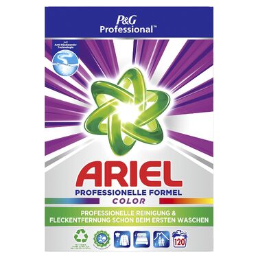 Пральний порошок Ariel Professional Color для кольорових речей, 7.8 кг, 120 циклів прання, професійний засіб для видалення плям