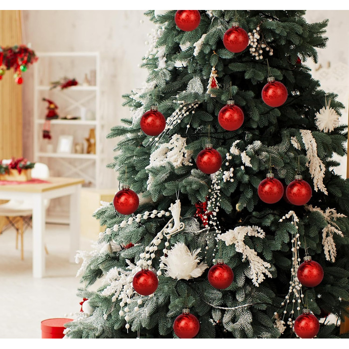 Скляні кулі для прикраси ялинки Hengsong, 24 шт., чорні та золоті, 6 см. Ідеальні для різдвяного декору