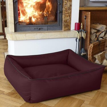 Лягушкове ліжко для собак BedDog MAX, XXL, бежеве (80x65x18 см), знімний, washable, для великих собак