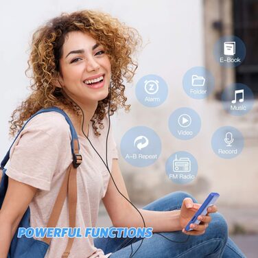 MP3-плеєр AGPTEK 16GB з екраном 1.8