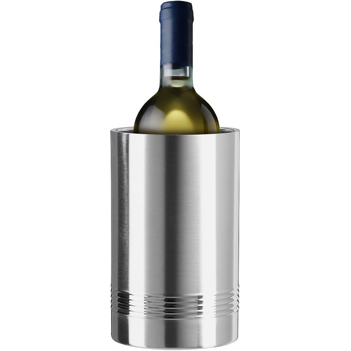Охолоджувач для пляшок вина та шампанського Emsa Senator, нержавіюча сталь, діаметр 11 см, висота 20 см