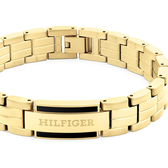 Браслет Tommy Hilfiger чоловічий з застібкою-карабіном, сталь/золото (Gold Collection)