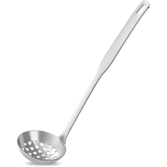Набір кухонних аксесуарів Pleafind 4 шт. з нержавіючої сталі: ложка для супу, вінчик, шумовка, лопатка для воку