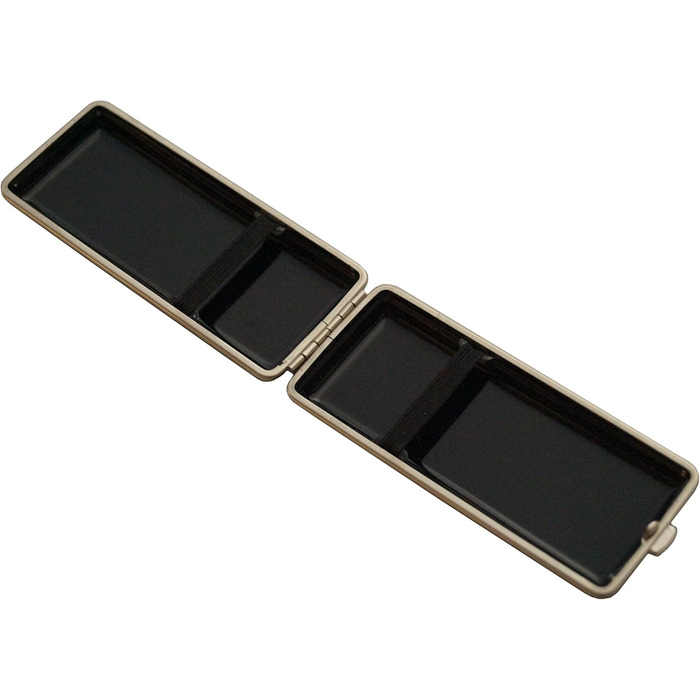 Germanus Cigarette Case, Made in Germany, Black Leather, 85 mm or 100 mm, slim