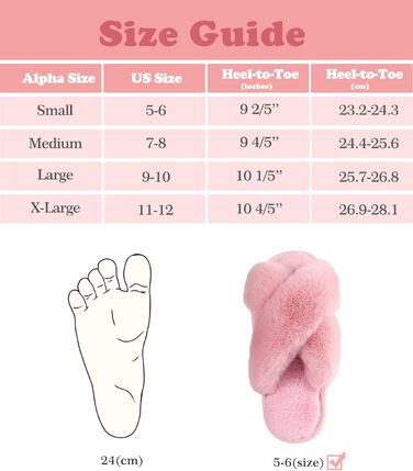 Тапочки жіночі Ankis з плюшу, теплі зимові, з перехресними ремінцями, з піною Memory, відкриті пальці, пухнасті, для дому та вулиці (білі, чорні, сірі, рожеві, верблюжі), 38/39 EU, рожеві