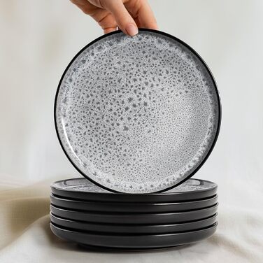 Набір посуду Twinzee Steingut (24 частини) для 6 осіб: тарілки та миски - серія Riviera (Perla)