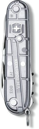 Швейцарський ніж Victorinox Climber (14 функцій, велика клинка, відкривачка для пляшок) в блістерній упаковці (сріблястий, прозорий)
