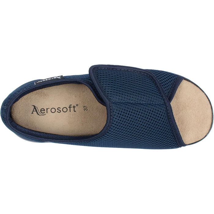 Сандалі ортопедичні Aerosoft Reha-Sandale Stretch 14 сині, розмір 38 EU, липучка, ширина G-H, протиковзкі