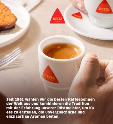 Кава в зернах Delta Cafés Gold Arabica, інтенсивність 12, аромат меду та стиглих фруктів, 1 кг (набір 2 упаковки)