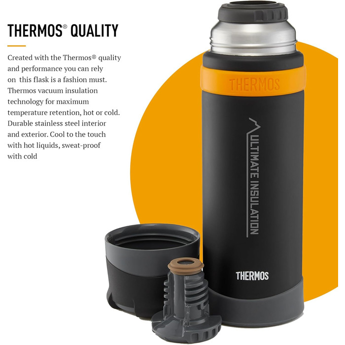 Термос Ultimative MK II вакуумна ізольована пляшка - 500 мл (колір: коричневий, матовий чорний)