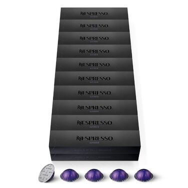 Капсули для кавомашини Nespresso Vertuo, інтенсивність 9, для еспресо 40 мл, 50 шт. (5 пачок по 10 шт.)