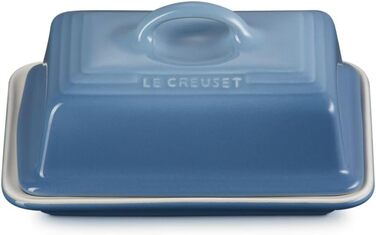 Le Creuset Stoneware Butter Dish, 900 g, 17 x 12.5 x 9 cm, Chambray, 70837174340000