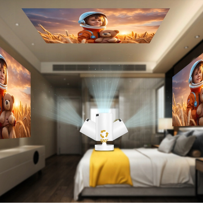 Портативний LED-проектор Xinowy HY300 Pro HiFi (нова версія), білий