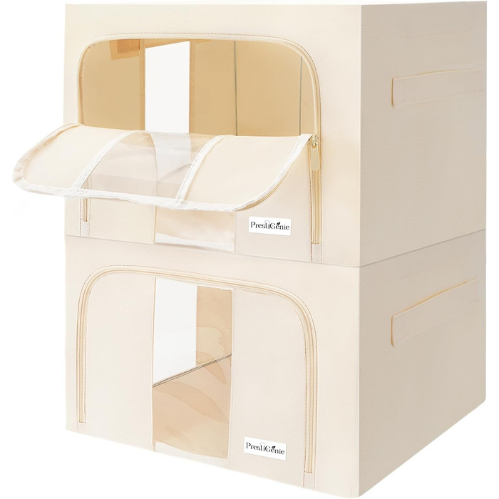 Сумка для зберігання одягу Prestigénie 3 шт. - містка, з прозорим вікном, 24 л (2.0)