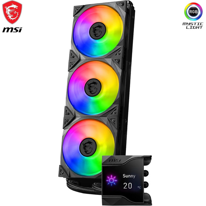 MSI MAG CoreLiquid I AIO: Система водяного охолодження ЦП з RGB підсвіткою (360 мм)