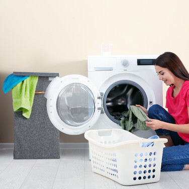 Relaxdays Laundry Basket with Lid