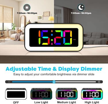 Цифровий годинник-дзеркало MOSUO з USB зарядкою, LED дисплеєм, температурою та голосовим керуванням