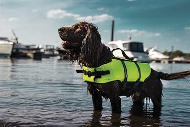 Спасальний жилет для собак Nobby, неоновий жовтий, розмір L, 40 см, 1 шт.
