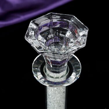 Набір свічників London Boutique, 2 шт, кришталева лотос, декор-подарунок зі Swarovski, подарункова коробка