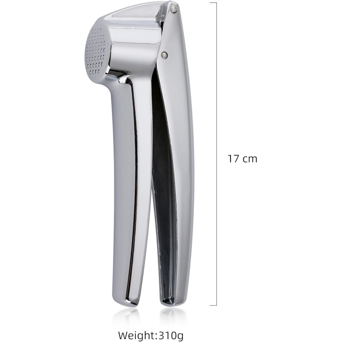 Преміум-прес для часнику EliteHoff з нержавіючої сталі, часникорізка, міцний та практичний кухонний аксесуар, стійкий до миття в посудомийній машині