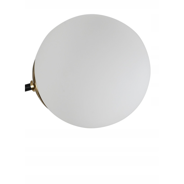 Підвісна люстра Krislamp, чорно-золота, на 6 ламп, цоколь E27