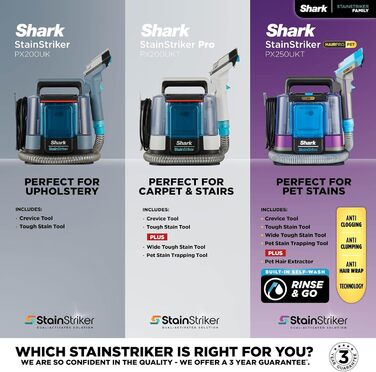 Пылесос Shark StainStriker HairPro для видалення шерсті та плям, 450 Вт, антизасорна система, видаляє стійкі забруднення та запахи