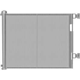 Захисне ворота для дитячих воріт, захист від сходів, розтяжне, 0-150 см, для дітей, котів та собак, внутрішнє та зовнішнє використання (200 см/сірий)