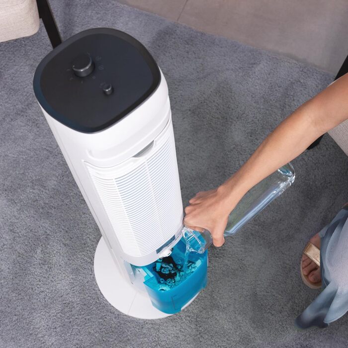 Охолоджувач Cecotec EnergySilence SkyCool 60W, 3L, для ефірних олій, 3 швидкості, 50° осциляція, білий