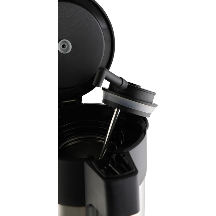 axentia Airpot in Silver, Stainless Steel Pump Dispenser, Capacity: approx. 5 L, 19 x 19 x 45 cm