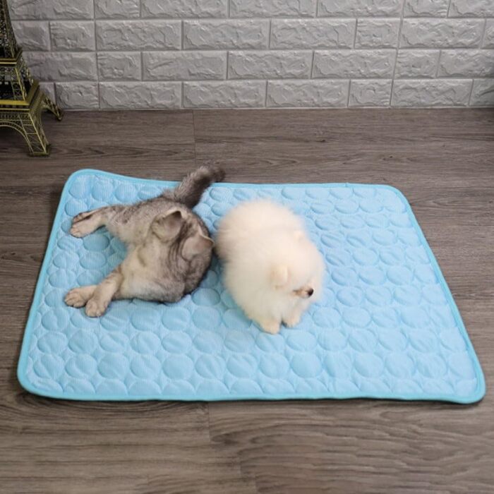 Килимок охолоджуючий для собак 150x100 см, самоохолоджуючий, для собак та котів, блакитний, літо, XXL