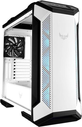 Корпус ПК ASUS TUF Gaming GT501 White Edition Mid-Tower для материнських плат EATX з 2x USB 3.1, сталевий каркас, 4 вентилятори, скло